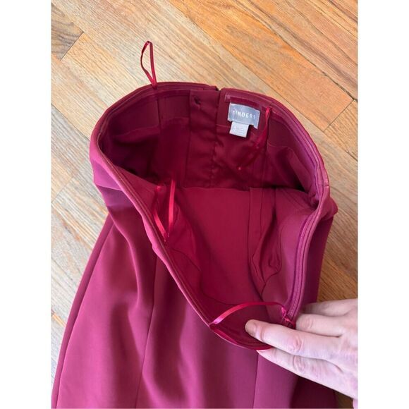 Finders Keepers Lucie Wine Red Midi Dress Size S - Picture 9 of 15